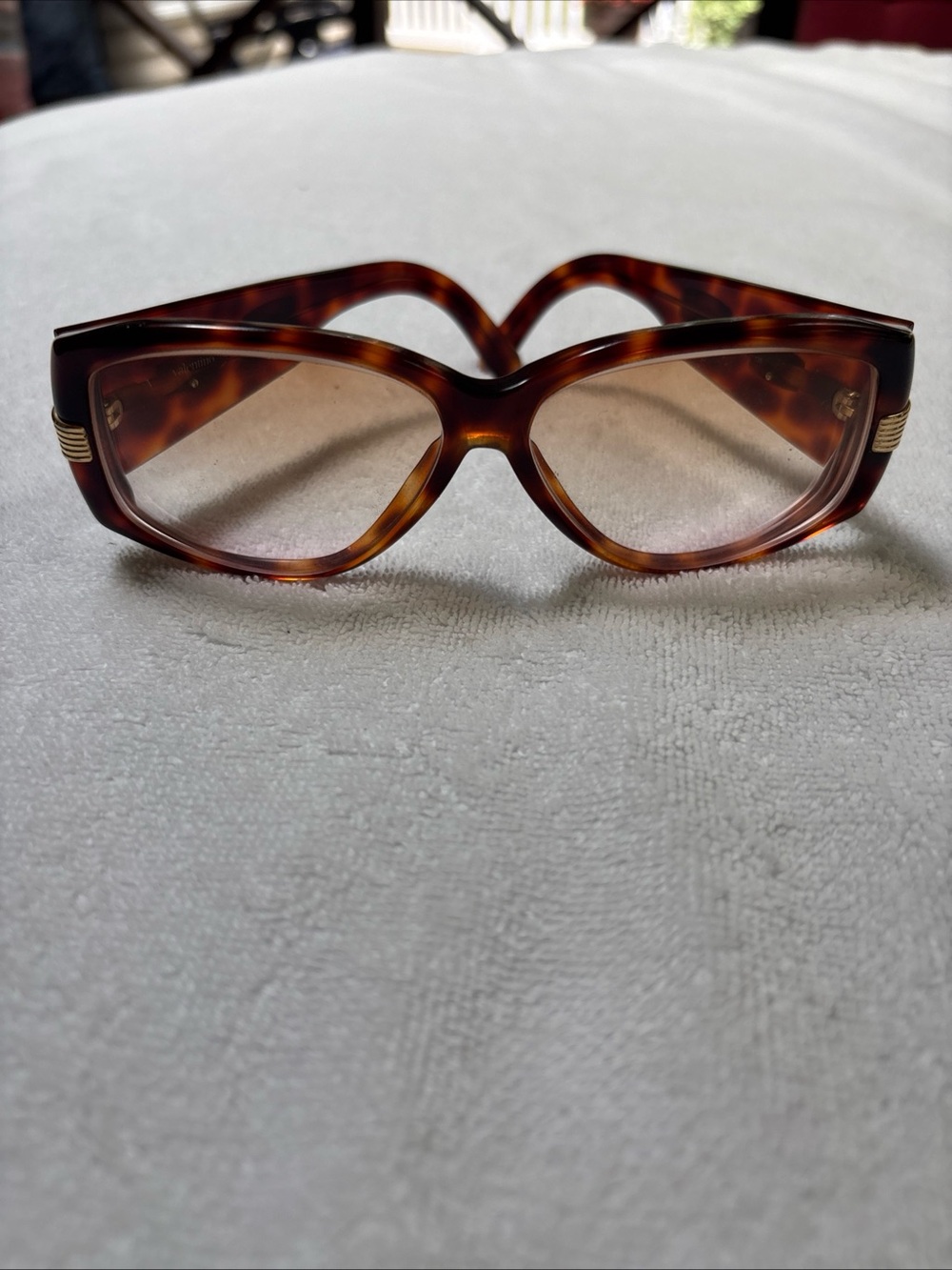 Vintage VALENTINO Oversized Tortoise Brown Frame 90s-2000s Glasses Made in Italy